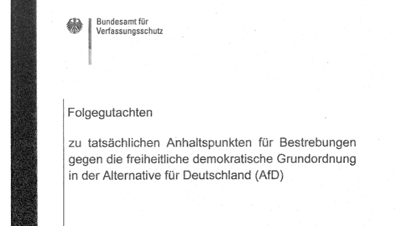 Verfassungsschutz-Gutachten: So rechtsextrem ist die AfD